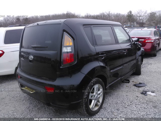 KNDJT2A20B7732971 - 2011 KIA SOUL +/!/SPORT BLACK photo 4