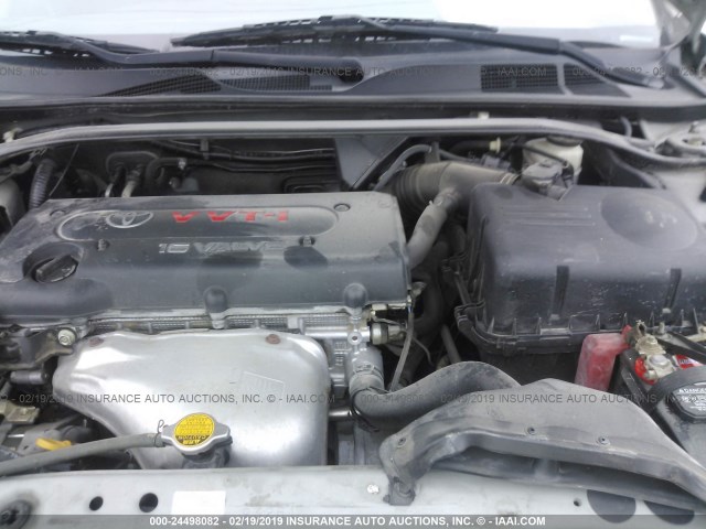 4T1BE32K54U821213 - 2004 TOYOTA CAMRY LE/XLE/SE SILVER photo 10