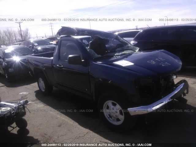 1GTCS149378161735 - 2007 GMC CANYON BLUE photo 1