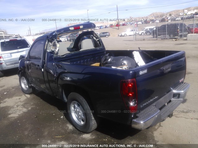 1GTCS149378161735 - 2007 GMC CANYON BLUE photo 3