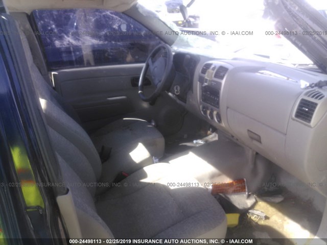 1GTCS149378161735 - 2007 GMC CANYON BLUE photo 5