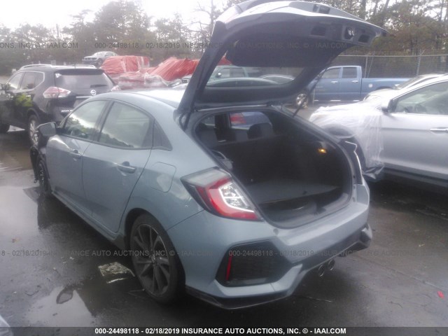 SHHFK7H42HU425915 - 2017 HONDA CIVIC SPORT Niebieski zdjęcie 3