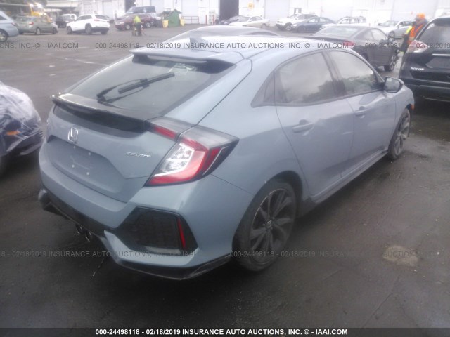 SHHFK7H42HU425915 - 2017 HONDA CIVIC SPORT Niebieski zdjęcie 4