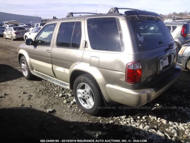 JNRDR09Y91W213821 - 2001 INFINITI QX4 BROWN photo 3