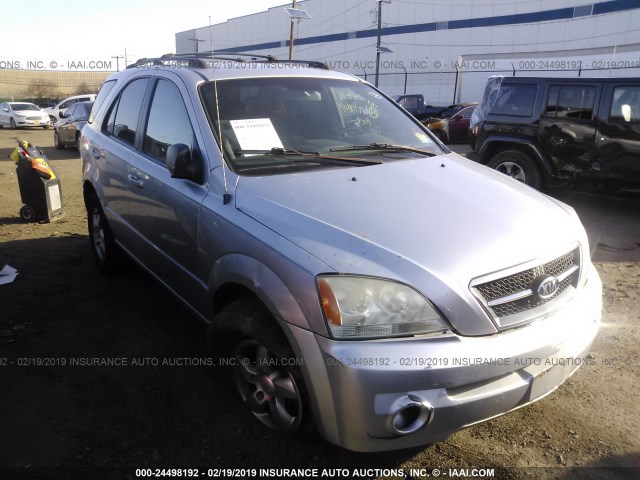 KNDJC733765633813 - 2006 KIA SORENTO EX/LX SILVER photo 1