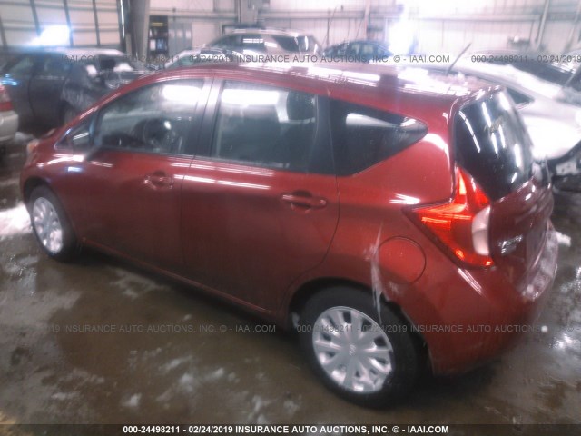 3N1CE2CP3GL382057 - 2016 NISSAN VERSA NOTE S/S PLUS/SV/SL/SR RED photo 3