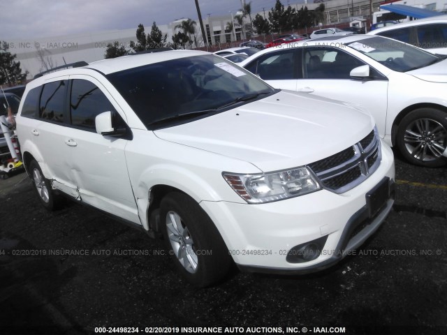 3C4PDCBGXDT736290 - 2013 DODGE JOURNEY SXT WHITE photo 1