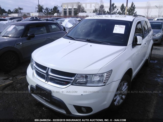 3C4PDCBGXDT736290 - 2013 DODGE JOURNEY SXT WHITE photo 2