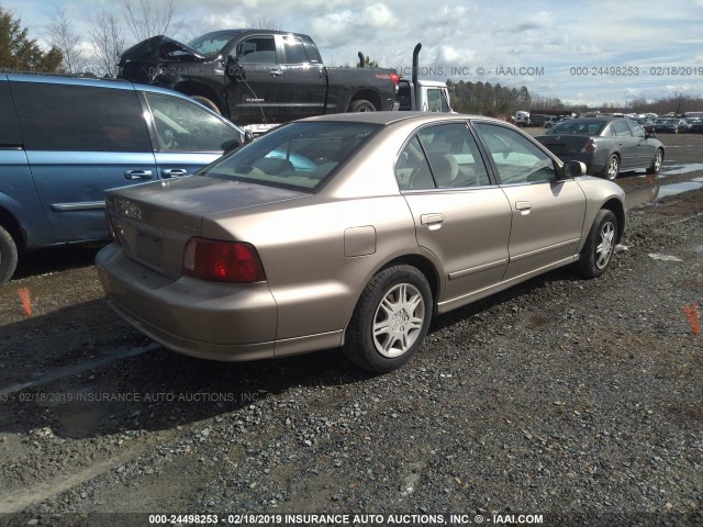 4A3AA46G12E092817 - 2002 MITSUBISHI GALANT ES/LS GOLD photo 4