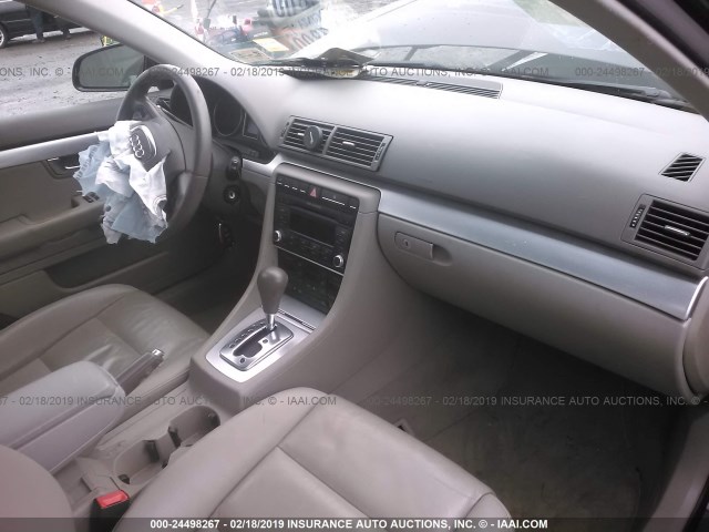 WAUAF78E28A134099 - 2008 AUDI A4 2.0T BLUE photo 5