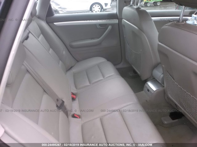 WAUAF78E28A134099 - 2008 AUDI A4 2.0T BLUE photo 8