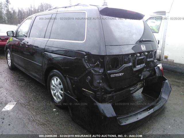 5FNRL3H74AB052106 - 2010 HONDA ODYSSEY EXL BLACK photo 3