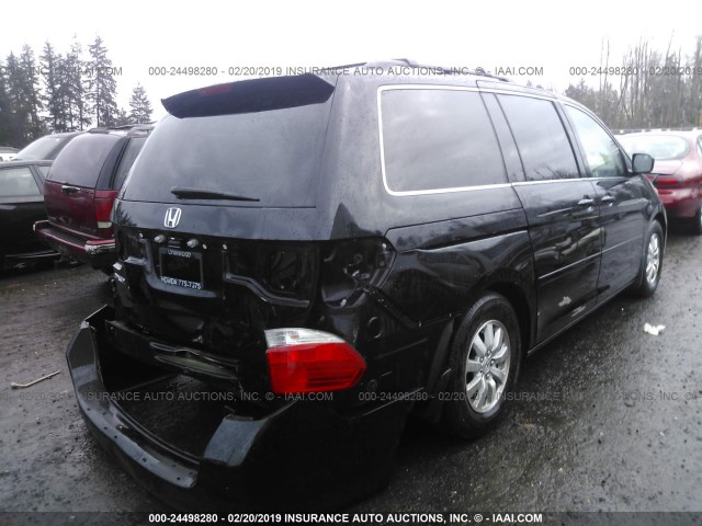 5FNRL3H74AB052106 - 2010 HONDA ODYSSEY EXL BLACK photo 4