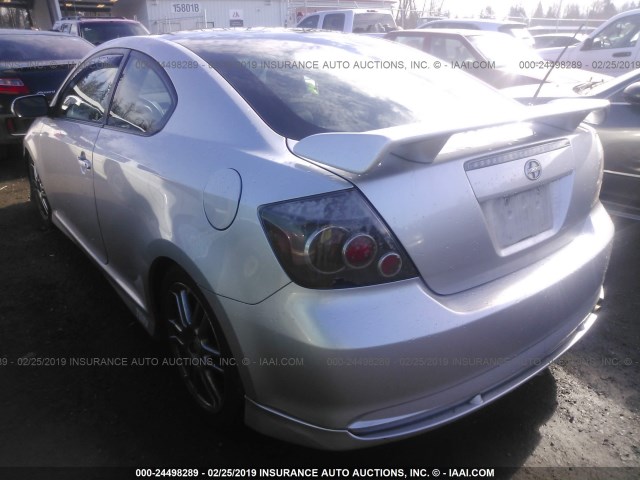 JTKDE167080244992 - 2008 TOYOTA SCION TC 银色 照片 3