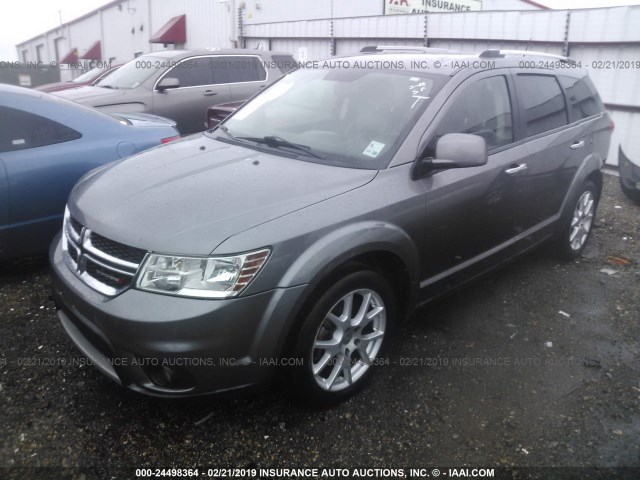 3C4PDCDG0DT548228 - 2013 DODGE JOURNEY CREW GRAY photo 2