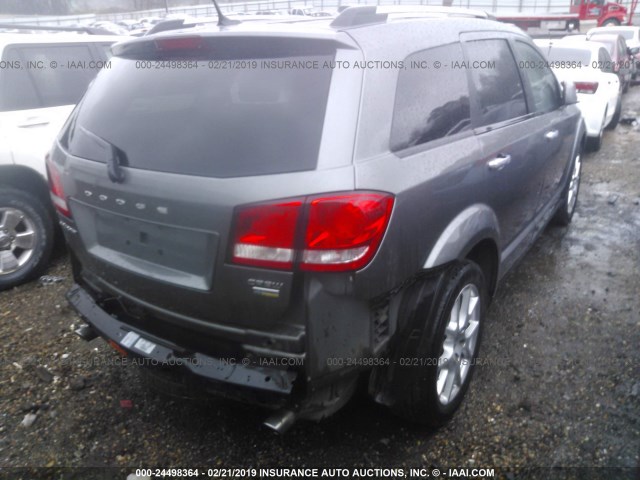 3C4PDCDG0DT548228 - 2013 DODGE JOURNEY CREW GRAY photo 4