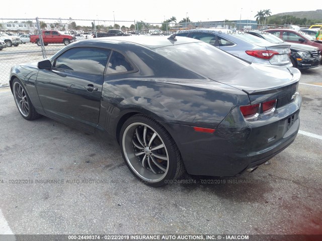 2G1FA1E35D9182993 - 2013 CHEVROLET CAMARO LS GRAY photo 3