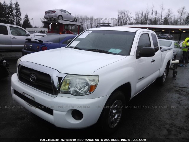 5TETX22N85Z078742 - 2005 TOYOTA TACOMA ACCESS CAB თეთრი ფოტო 2