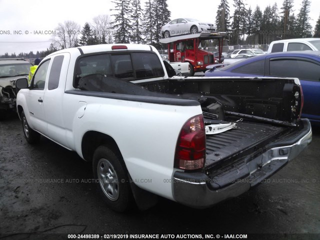 5TETX22N85Z078742 - 2005 TOYOTA TACOMA ACCESS CAB თეთრი ფოტო 3