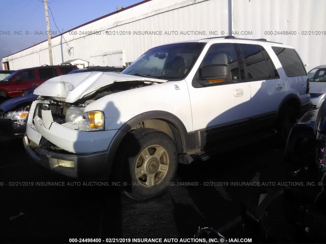 1FMFU18L23LA01782 - 2003 FORD EXPEDITION EDDIE BAUER WHITE photo 2