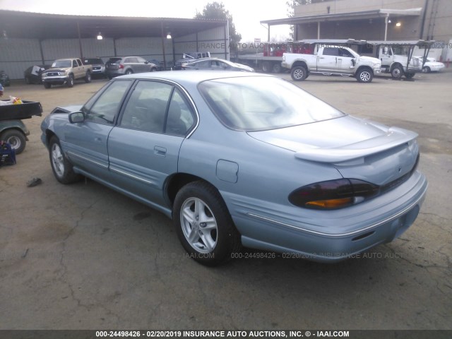 1G2HX52K6VH222288 - 1997 PONTIAC BONNEVILLE SE BLUE photo 3