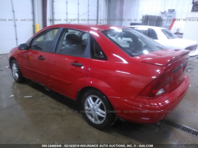 1FAFP34P42W159785 - 2002 FORD FOCUS SE/SE COMFORT RED photo 3