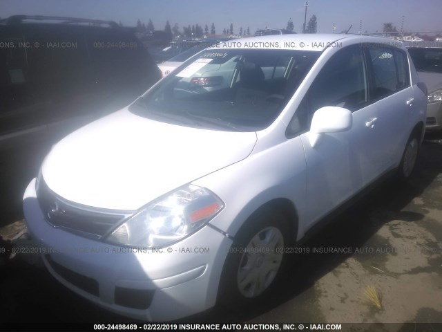 3N1BC1CP1AL457356 - 2010 NISSAN VERSA S/SL WHITE photo 2