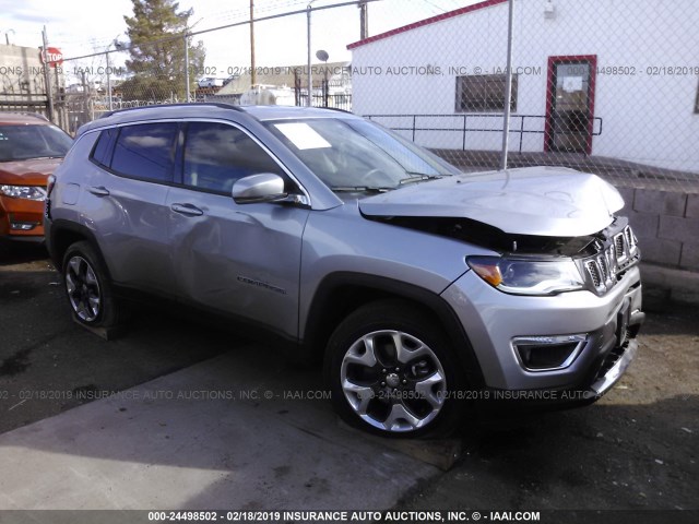 3C4NJCCB8JT406839 - 2018 JEEP COMPASS LIMITED GRAY photo 1