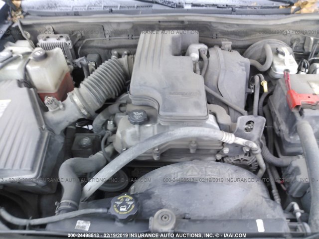 1GTCS199278255579 - 2007 GMC CANYON BLACK photo 10