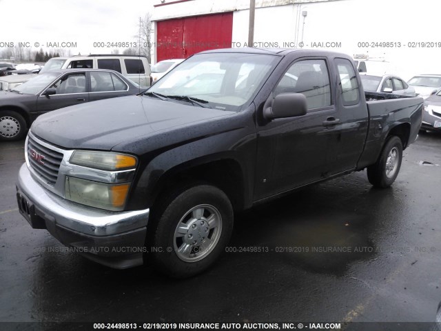 1GTCS199278255579 - 2007 GMC CANYON BLACK photo 2