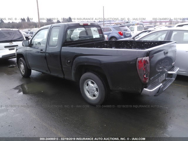 1GTCS199278255579 - 2007 GMC CANYON BLACK photo 3