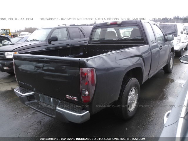 1GTCS199278255579 - 2007 GMC CANYON BLACK photo 4