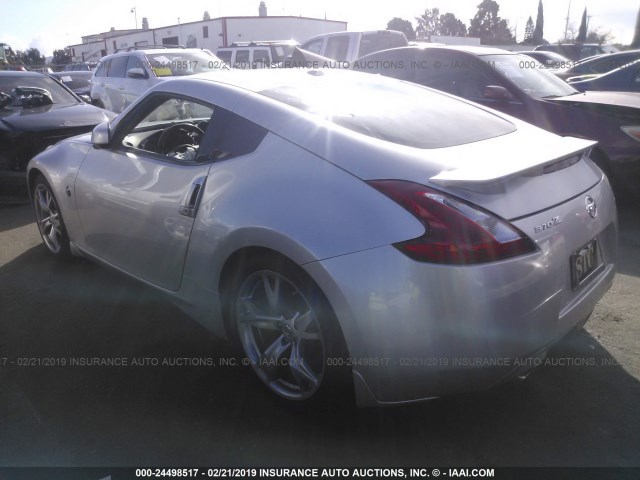 JN1AZ4EH9BM552739 - 2011 NISSAN 370Z TOURING/NISMO SILVER photo 3