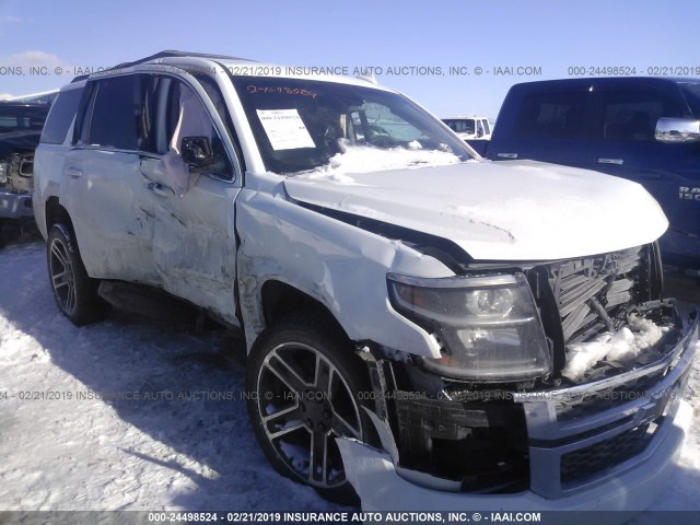 1GNSKBKCXKR133621 - 2019 CHEVROLET TAHOE K1500 LT WHITE photo 1