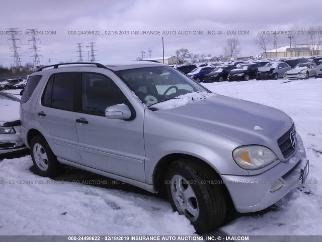 4JGAB54E13A389260 - 2003 MERCEDES-BENZ ML 320 SILVER photo 1