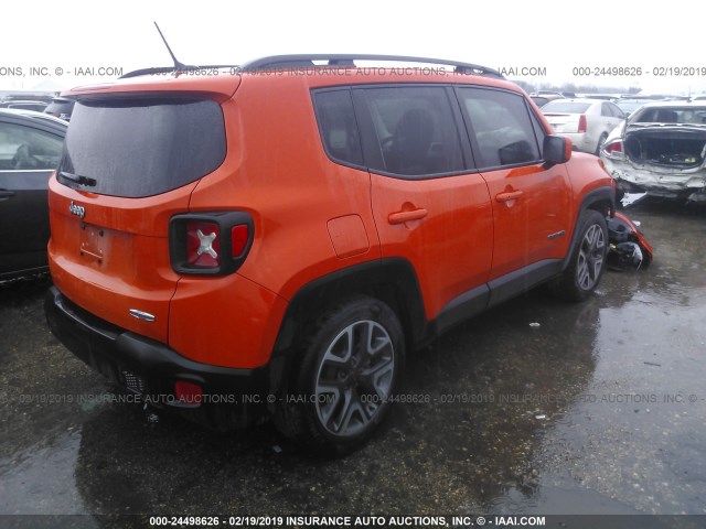 ZACCJABT5FPB38756 - 2015 JEEP RENEGADE LATITUDE ORANGE photo 4