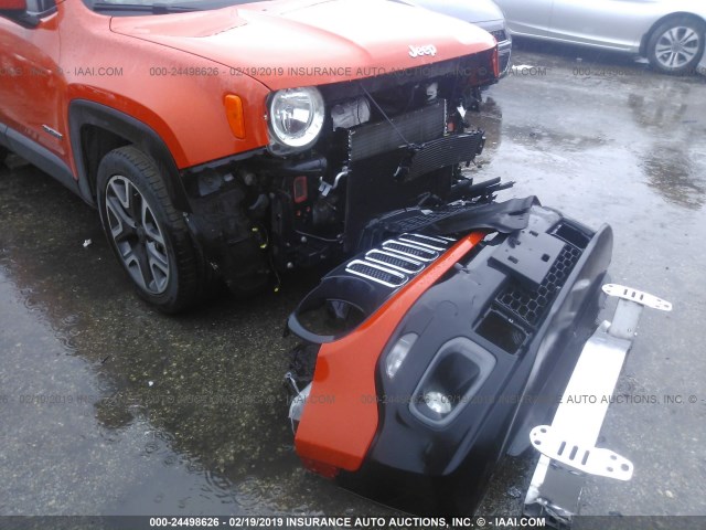 ZACCJABT5FPB38756 - 2015 JEEP RENEGADE LATITUDE ORANGE photo 6