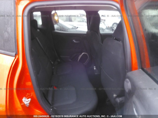 ZACCJABT5FPB38756 - 2015 JEEP RENEGADE LATITUDE ORANGE photo 8