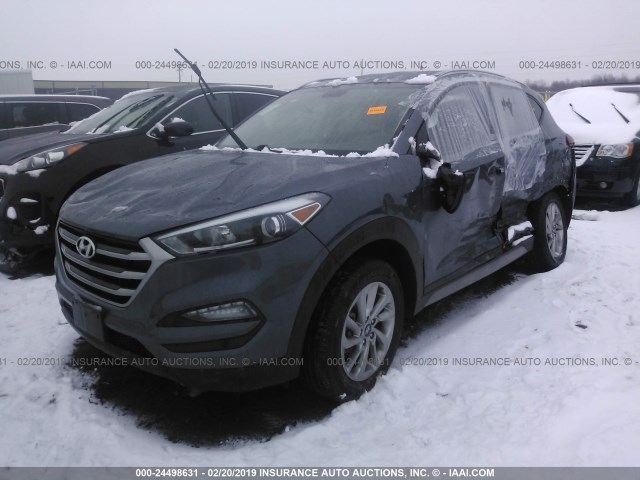 KM8J3CA42JU675949 - 2018 HYUNDAI TUCSON LIMITED/SPORT AND ECO/SE GRAY photo 2