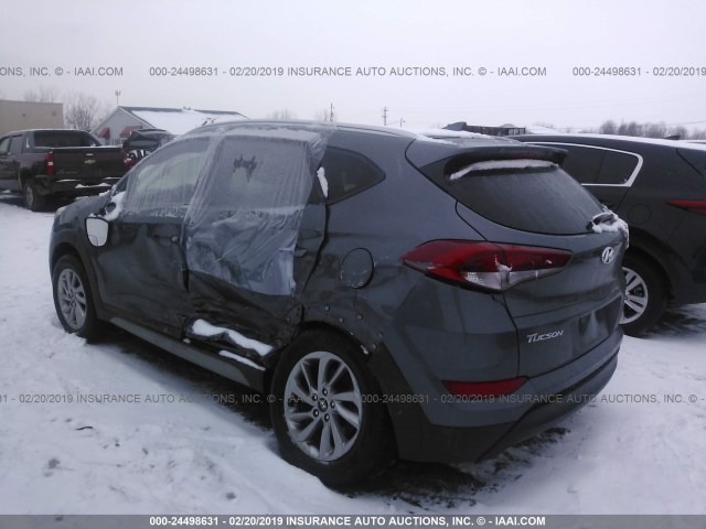 KM8J3CA42JU675949 - 2018 HYUNDAI TUCSON LIMITED/SPORT AND ECO/SE GRAY photo 3