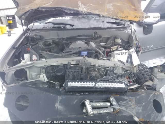 5TBBT44174S446894 - 2004 TOYOTA TUNDRA ACCESS CAB SR5 GRAY photo 10