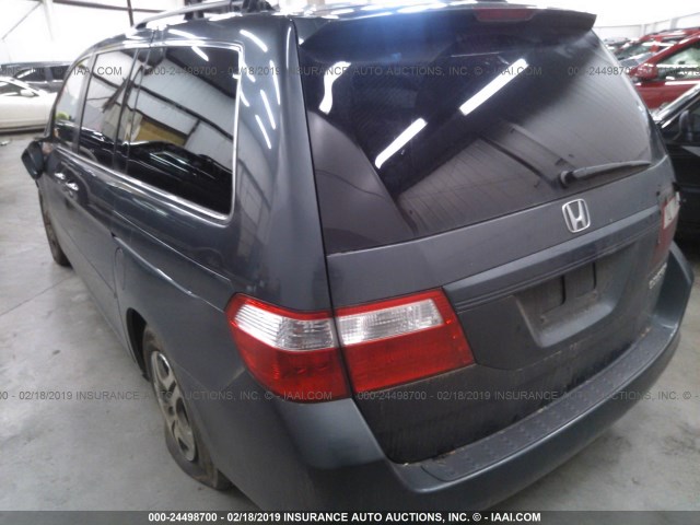 5FNRL38745B085399 - 2005 HONDA ODYSSEY EXL GRAY photo 3