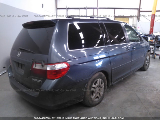 5FNRL38745B085399 - 2005 HONDA ODYSSEY EXL GRAY photo 4