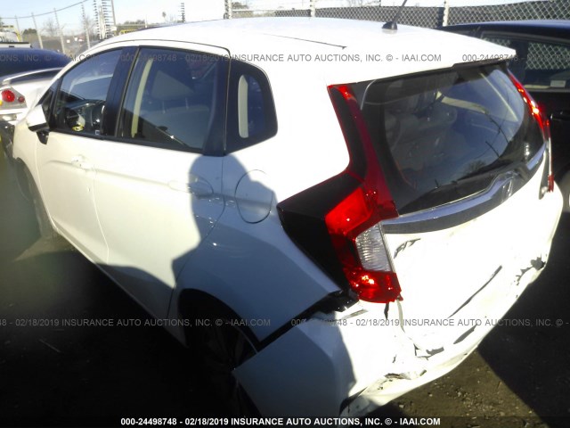 JHMGK5H73GX042959 - 2016 HONDA FIT EX/EXL WHITE photo 3