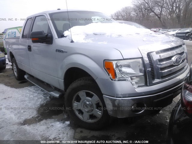 1FTEX1C85AFA82265 - 2010 FORD F150 SUPER CAB SILVER photo 1