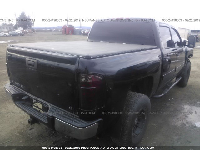 3GCEK23C89G232954 - 2009 CHEVROLET SILVERADO K1500 LT BLACK photo 4