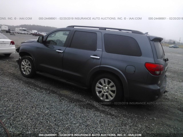 5TDYY5G16AS023000 - 2010 TOYOTA SEQUOIA PLATINUM GRAY photo 3