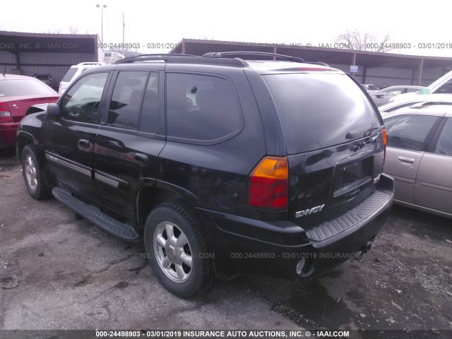 1GKDT13S232283977 - 2003 GMC ENVOY BLACK photo 3