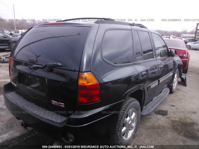 1GKDT13S232283977 - 2003 GMC ENVOY BLACK photo 4