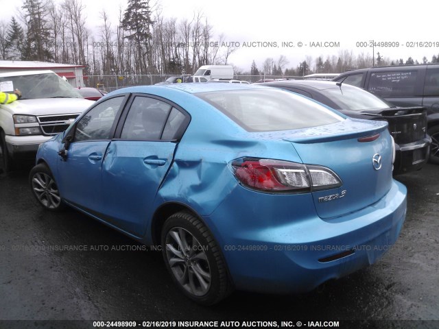 JM1BL1S67A1144289 - 2010 MAZDA 3 S BLUE photo 3